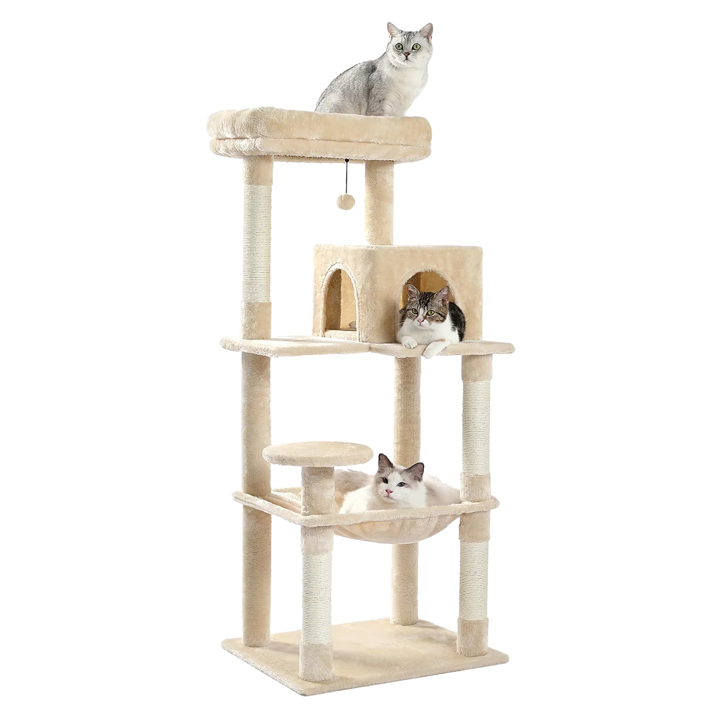 Free Shipping Multi-Level Cat Tree for Cats with Cozy Perches Stable Cat Climbing Frame Cat Scratch Board Toys Cat Furniture