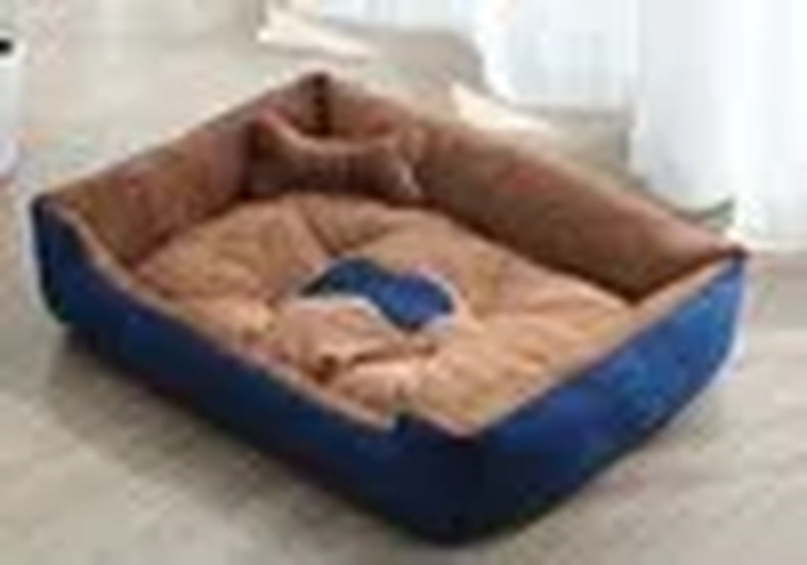 Removable Plush Large Dog Bed and Cat Pad - Washable Calming Cushion Blanket for Winter Comfort